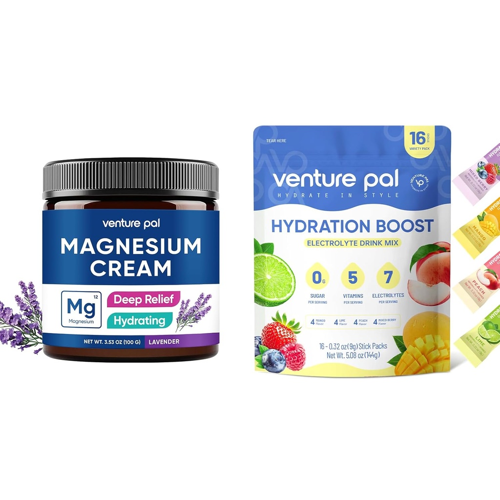 벤처 팔 Moisturizing 마그네슘 로션, 전자 분말 패킷