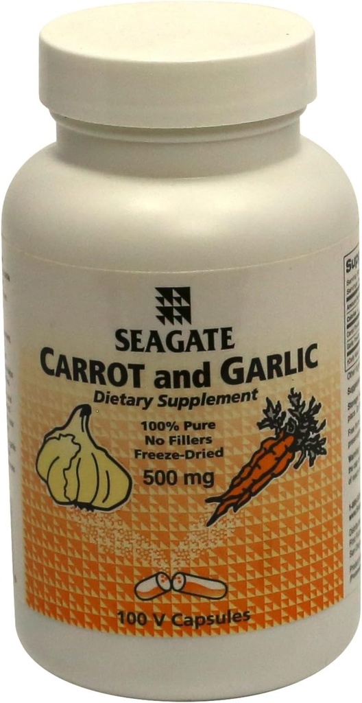 Seagate 제품 당근과 마늘 500mg 100 캡슐