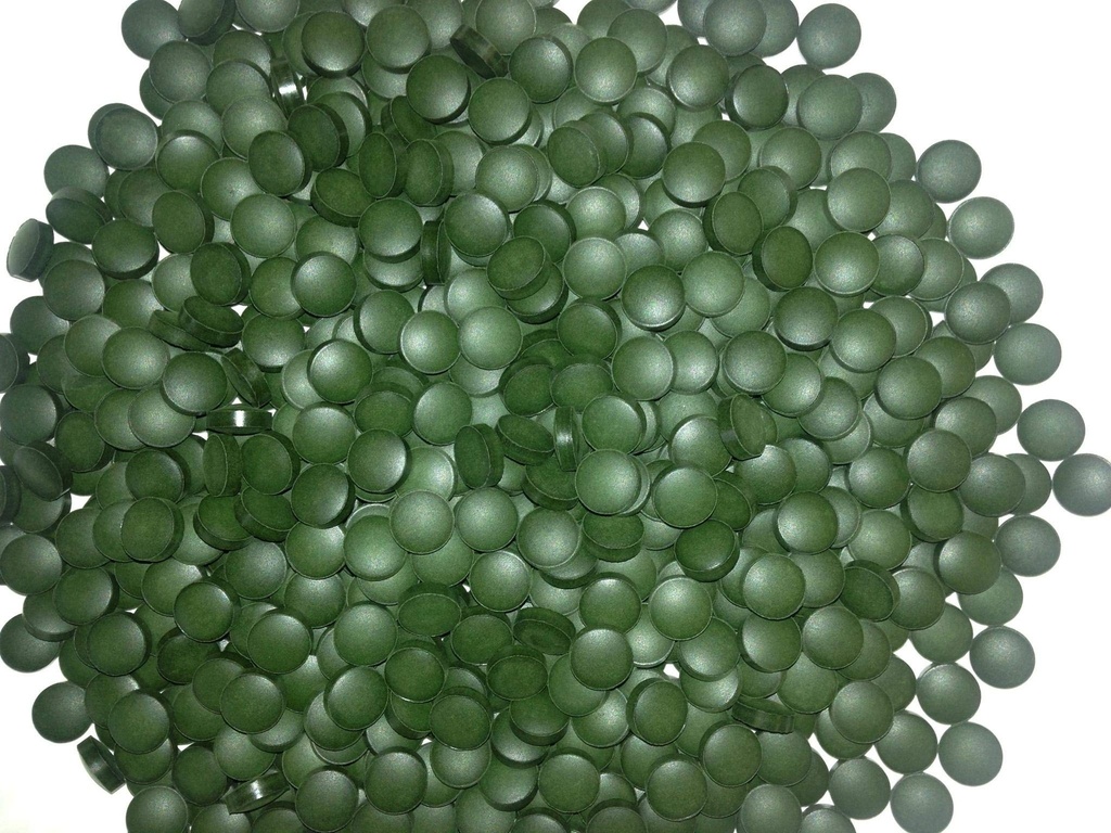 익지않는 힘 토르의 망치 (1000의 정제 순수한 chlorella/spirulina 혼합, 250g 합계), 유기 상표