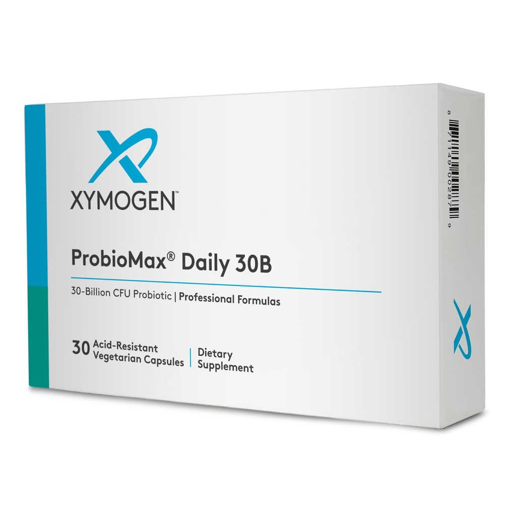 XYMOGEN ProbioMax Daily 30B - 채식주의, 데이리 & 글루텐 - 소화 건강을위한 무료 프로바이오틱스 - 여성 및 남성 프로바이오틱 영양 보충제 - 전적으로 ProbioMax Daily DF (30 캡슐)