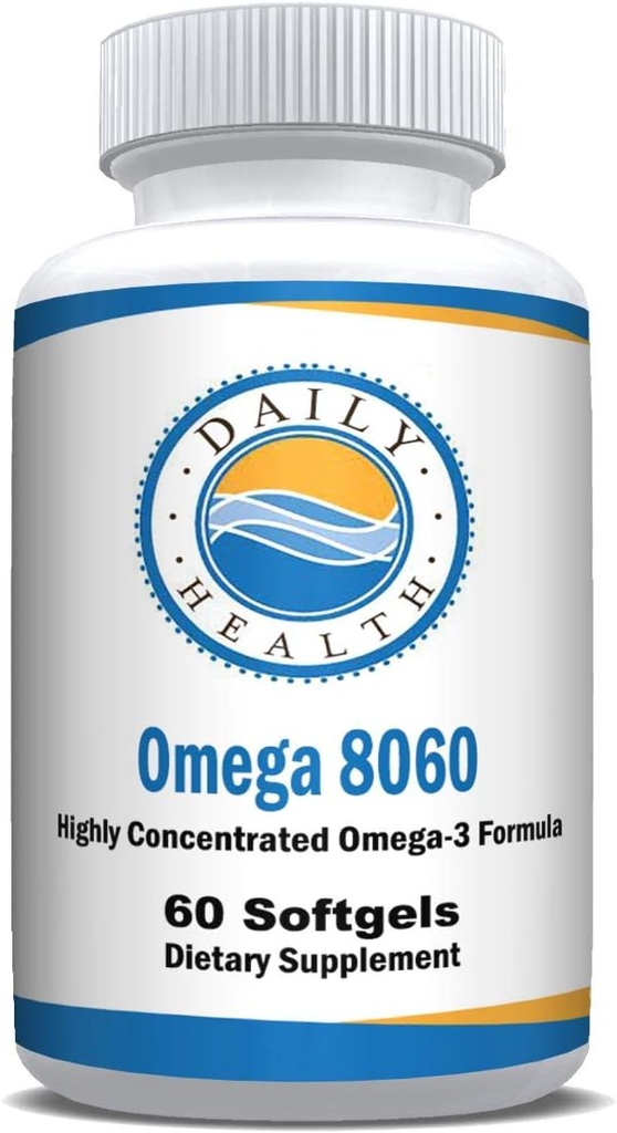 Omega 8060 2400mg Omega 3 물고기 기름 합동 건강 보충교재 60 softgel - 1 달 공급