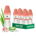 알로에 베라 주스 (Peach flavored) 더 큰 chunky 순수한 알로에 펄프 (6 팩) 수화를 위해 중대한 식물에 근거한 주스는 큰 알로에 펄프를 포함합니다. 그것은 성인과 아이를 위해 건강합니다