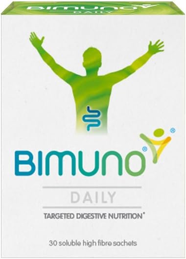 BIMUNO Original - 매일 Prebiotic 식품 보충제. 남자, 여자, 아이 & Bifidobacterium 문화를 위한 Gut 건강 지원. 섬유에서 높은. 맛 무료, 채식, 글루텐 무료 | 1 팩 (30 Sachets)