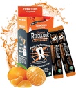 Rebellious Tenacious Tangerine Organic Drink Mix - Zero Calorie Energy Drink Mix | Monk Fruit & Green Tea Extract | L-Theanine + Natural Caffeine | 100 % 플랜트 기반 | 10 팩 | Keto,Gluten-Free