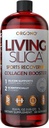 Orgono Living 실리카 스포츠 복구 | Vegan Collagen Booster | 실리카 기반 | 사전 & Post Workout Supplement | 합동 복구, Tendon & Cartilage Health, 에너지 및 지구력 지원 | 33.8 Fl Oz