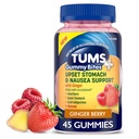 TUMS Plus Upset Stomach & Nausea 지원, 규정식 보충교재, 제빵 - 45 조사
