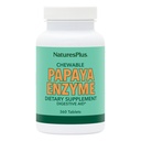 Natures Plus Papaya Enzyme - 6 mg Papain - 모든 자연 소화 보조 보충교재, 포함 Amylase & Protease - 360 Chewable 정제 (360 서빙)