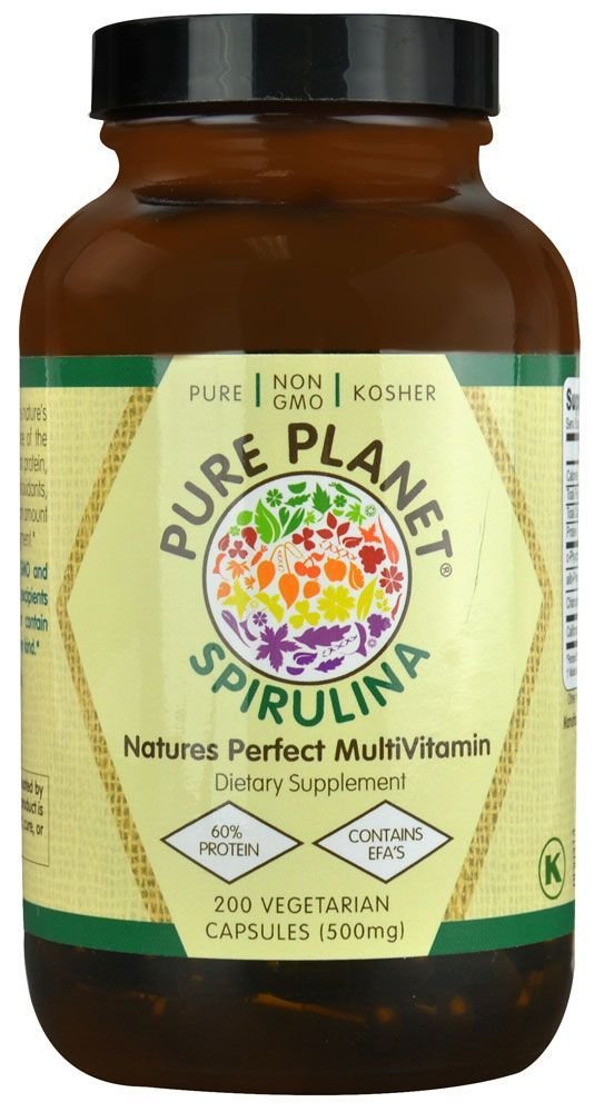 순수한 행성 100% 순수한 Spirulina, 200 CT