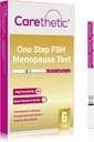 [6 Pack] Carethetic Menopause Test Kit - 홈 망포스 스테이지 모니터링, 고감도 결과에 대한 신속한 FSH 테스트 스트립