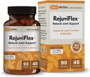 RejuviFlex - 천연 합동 보충교재 w/ApresFlex Boswellia AKBA, Turmeric Curcumin, Piperine & 백색 Willow Bark - 손, 무릎, 전반적인 합동 건강 (90의 캡슐)의 기능을 위해 -
