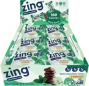 Zing Dark Chocolate Mint Kids Protein Bar, Gluten Free 100 Calorie Mini Bar with High Protein, Vegan Nutrition Bar, Dairy Free Plant 기반 Protein, Kosher, 낮은 설탕, 설탕 알코올 - 18 개