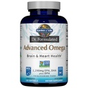 생명 박사의 정원 공식화 고급 오메가 물고기 기름 - 레몬, 1,290mg EPA, Triglyceride 모양에 있는 DHA + DPA, 궁극적인 두뇌를 위한 단 하나 근원 오메가 3 보충교재 & 심장 건강, 비 GMO, 180 Softgels