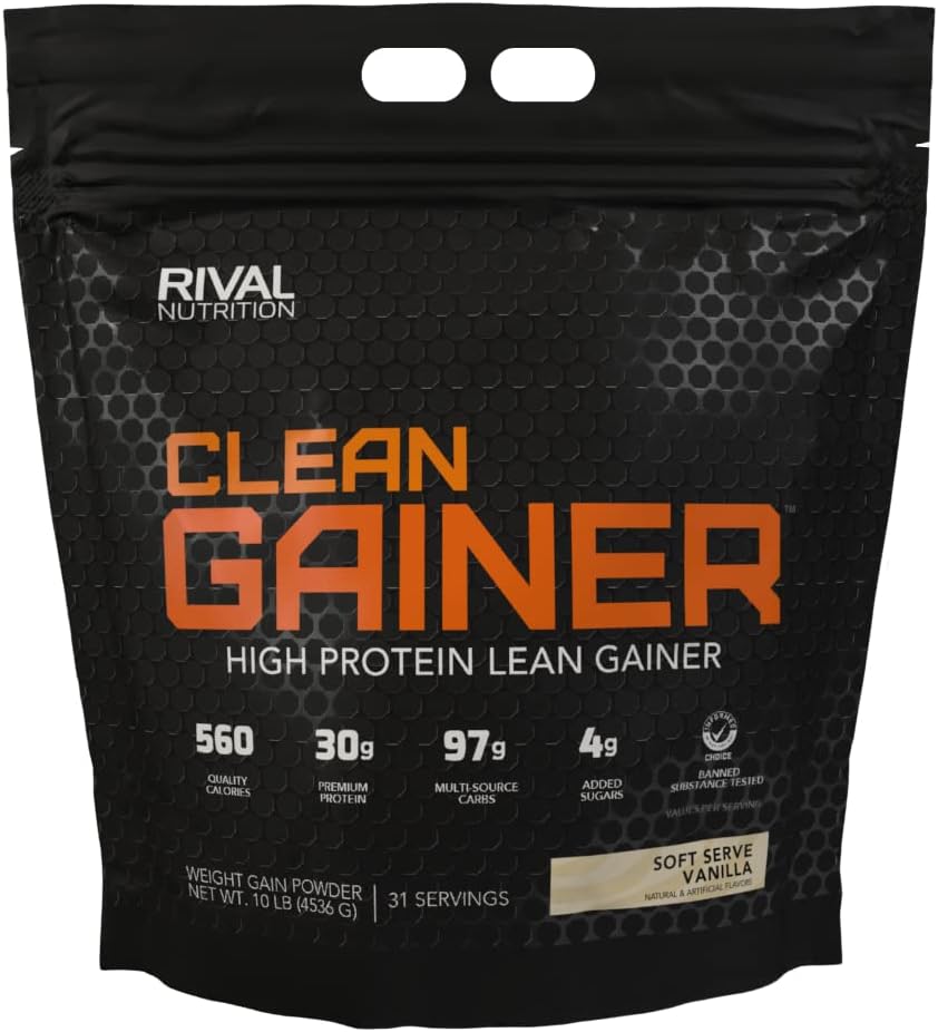 RIVAL NUTRITION 클린 게인 - 소프트 세이버 바닐라 10 파운드