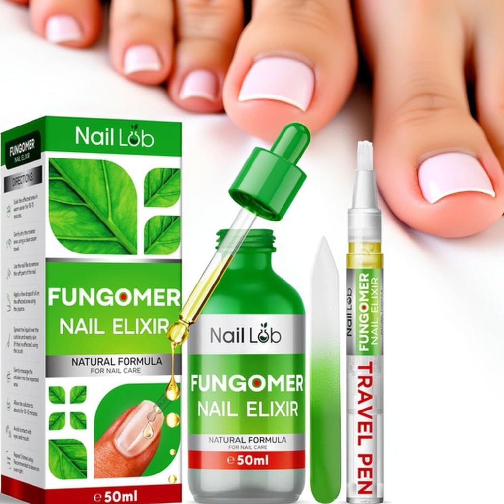 Toenail Fungus 치료 추가 강도 - 항진균성 펜 - Fingernail 수리 - 손상된 7 일 눈에 보이는 변화, 두꺼운, 변색 된 손톱 - 티 트리 오일