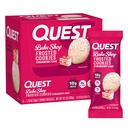 Quest Nutrition Frosted Cookies Twin Pack, Strawberry Cake, 1g Sugar, 10g Protein, 2g Net Carbs, 글루텐 무료, 16 쿠키