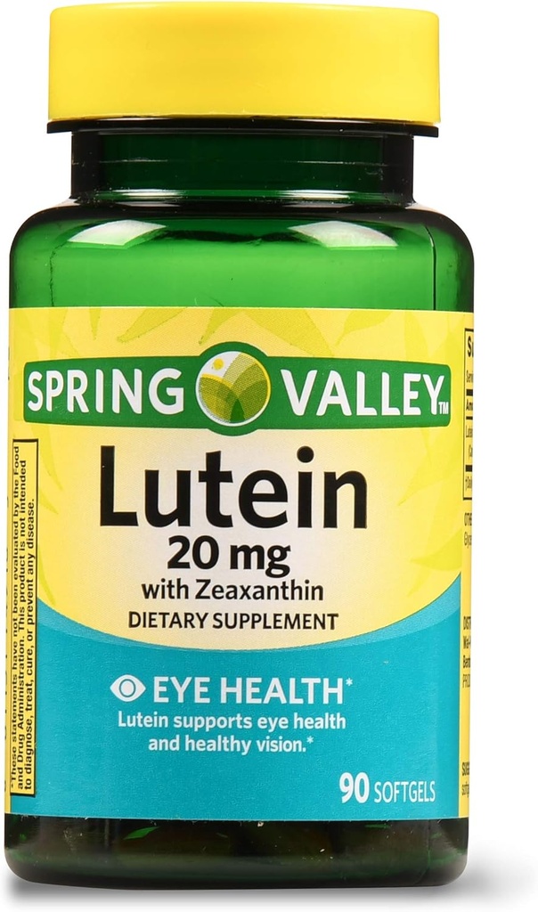 Zeaxanthin 규정식 보충교재, 20 mg, 90 조사를 가진 봄 밸리 루테인