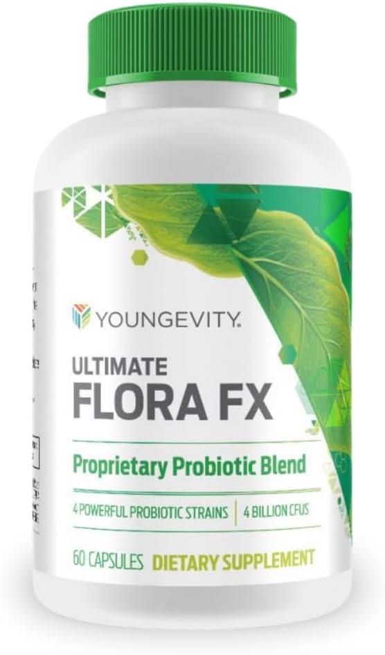 Youngevity 궁극적 인 Flora FX Probiotic 보충 - 4 병 60 병