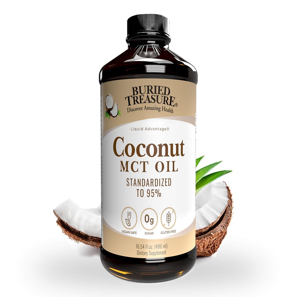 Buried Treasure MCT 코코넛 오일, 16.54 Fl Oz (팩 1)