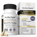 Arnika Forte 캡슐 - 수술 후 팽윤 및 Bruising 흡진기 및 마취 치료, 항 산화제 및 Bioflavonoids, Arnica 1000mg, Bromelain 125mg 3000GDU - 14 캡슐