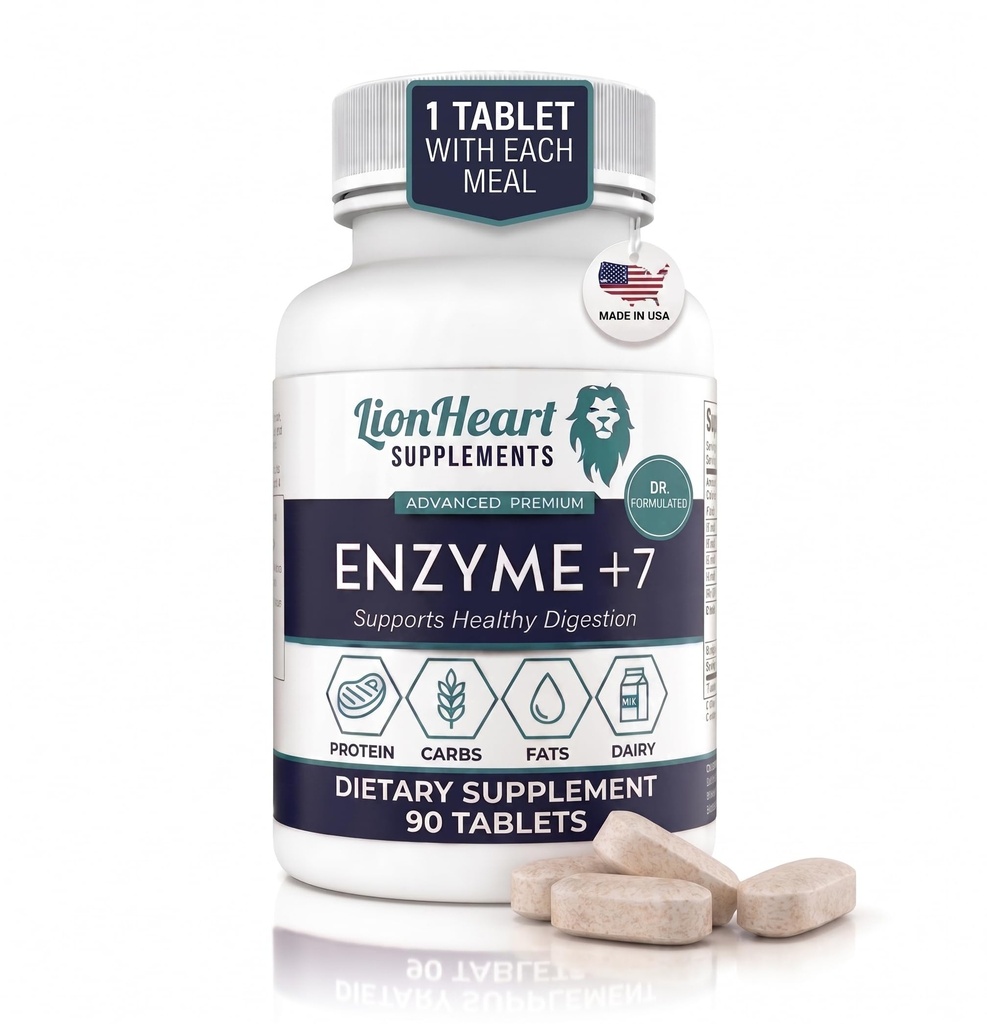 DIGESTIVE ENZYMES SUPPLEMENT - Purified Ox Bile Salts - Gallbladder Sufferers - 소화 및 가스 구호를위한 효소 - Bloating, Acid Reflux, Constipation & Repair Leaky Gut에 대한 정제