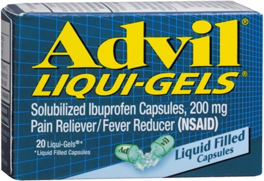 Advil 200 mg Liqui-Gels 20 ea (12의 포장)