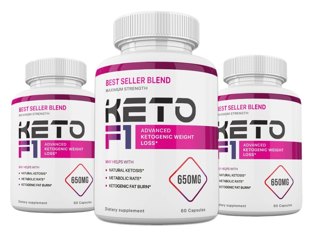 (3 팩) Keto F1 혼합 공식, 180 캡슐, 3 달 공급
