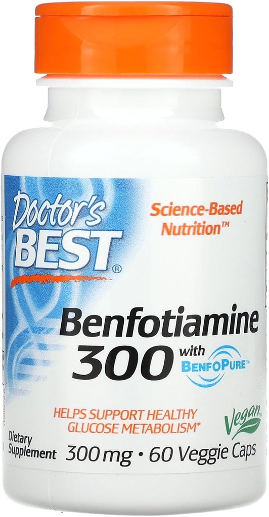 BenfoPure, 300 mg, 60 Veggie Caps와 의사의 베스트, Benfotiamine