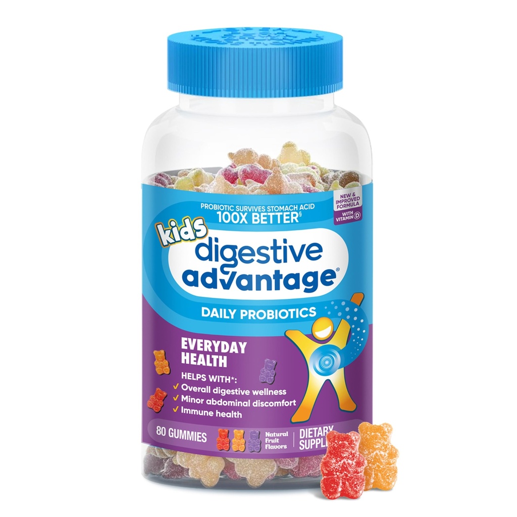 Digestive 이점 아이를 위한 매일 Probiotic 거미, 다, 자연적인 과일 풍미, 80.0 조사