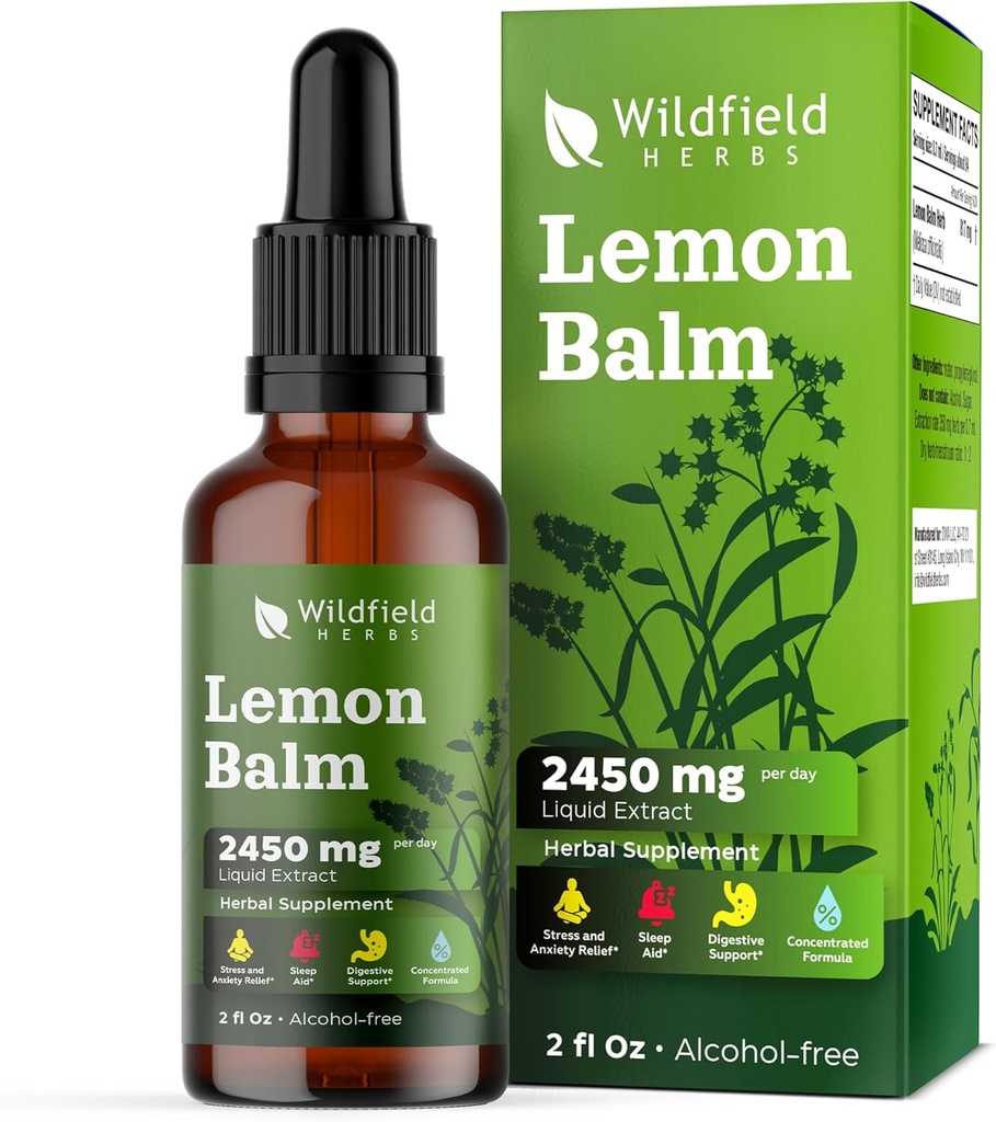2 레몬 발름 추출물 하락 액체 2000mg (Melissa officinalis) 초본 보충교재는 캡슐, 2 달 공급, 84의 서빙, 알콜 자유로운 발현 - 2개 Oz의 팩 보다는 더 나은 흡수합니다