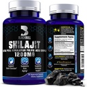 Blackbull Shilajit 순수한 Himalayan 유기 캡슐 - 20% Fulvic 산 보충교재, 뇌 건강, 노후화 면역 지원과 천연 Shilajit 수지 유기 - 순수한 Himalayan Shilajit