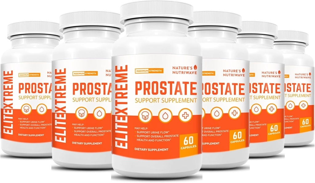 EliteXtreme Health Supplement - Saw Palmetto, Plant Sterols, 아연 및 비타민이 함유 된 천연 공식 | Non-GMO, 미국, 60 캡슐, 6 개월 공급