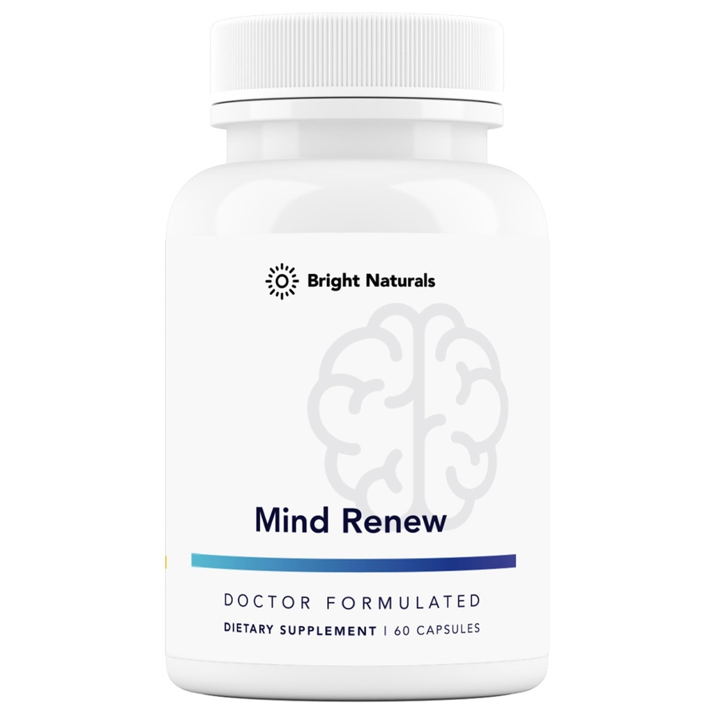 Mind Renew - 미국에서 만든 - 메모리 및 초점을위한 두뇌 보충 - 지원 활력과 에너지, 60 캡슐