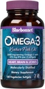 Bluebonnet Nutrition Omega-3 Kosher Fish Oil, Natural Triglyceride Form, 글루텐 프리, Dairy-Free, Kosher Certified, Non-GMO, 3rd Party Tested, 분자 증류, 120 채식 Softgel, 60 서빙
