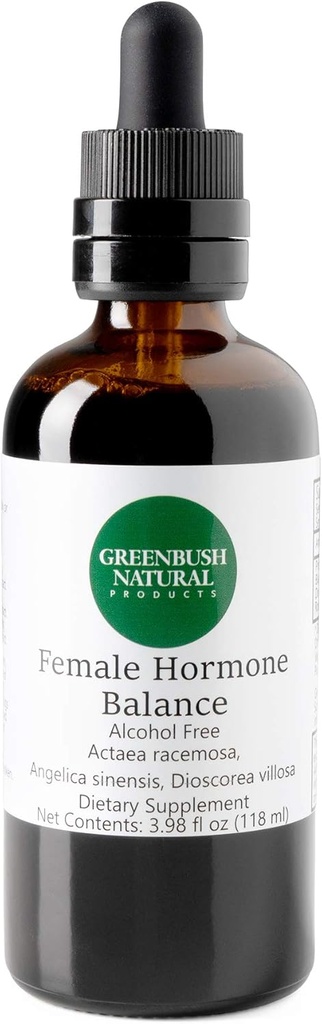 Greenbush 여성 호르몬 균형 | 4 oz 액체 추출물, 240 복용량 | Reproductive Health, Menstrual Cycle 및 Menopause 증상