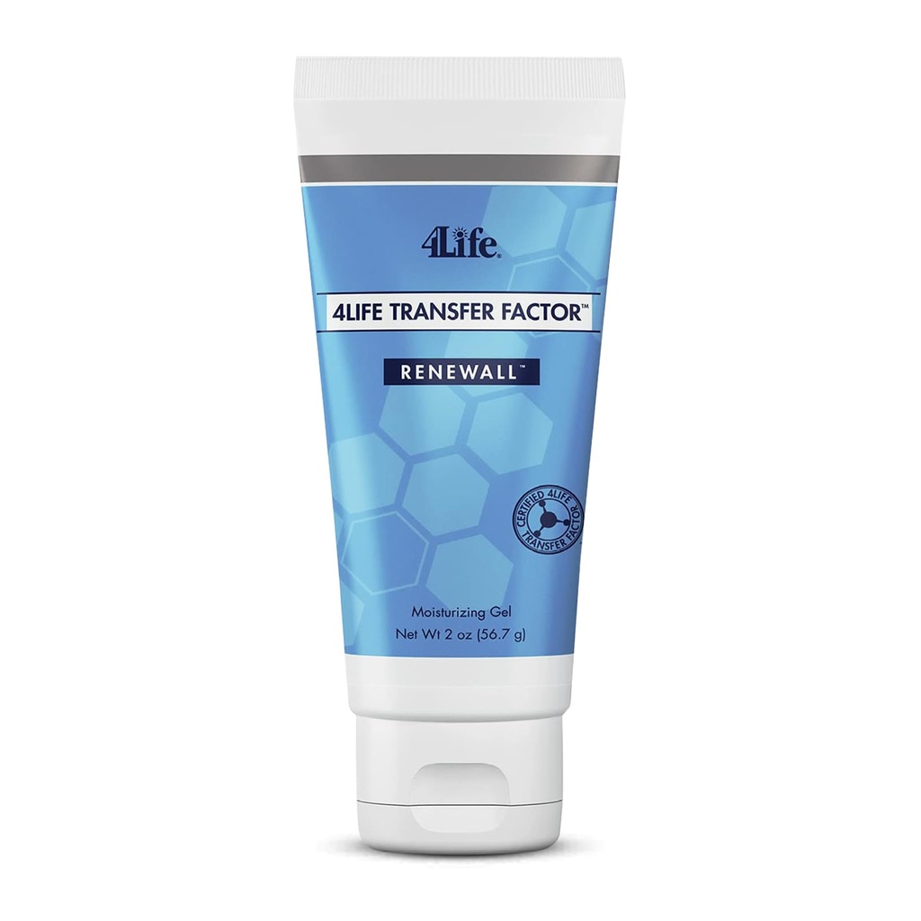 4Life Transfer Factor RenewAll Gel - Aloe Vera, Lavender Extract, Eucalyptus Oil 및 Rosemary - 2oz와 함께 화제 피부 관리