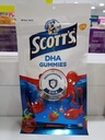 Scott의 DHA Gummies, Strawberry Flavour, 15s, 비타민 D, 아이들과 건강한 면역 기능의 건강한 성장 & 발달을 위한 본질.
