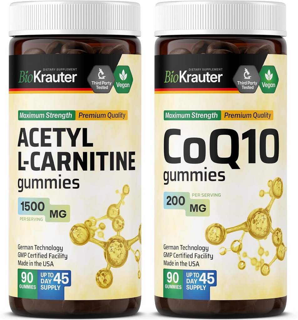 BIO KRAUTER 아세틸 L 카르니틴 90 구미 & CoQ10 90 구미