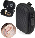 Hearing Aid, Hearing 증폭기, 개인 사운드 앰프, 보청기, 듣기 장치, 메쉬 포켓이있는 강력한 미니 케이스, 범용 디자인 (Ballistic Black)