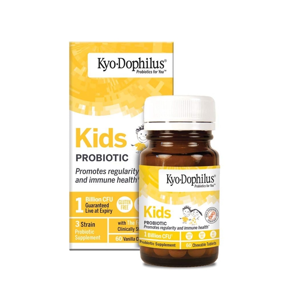 Wakunaga Kyo-Dophilus Kids Probiotic은 정기적 인 면역력을 촉진합니다.