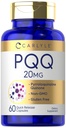 Carlyle PQQ 보충 20 mg | 60 캡슐 | 비 GMO 및 글루텐 무료