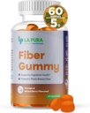 LaPura Prebiotic Chicory Root Fiber Gummy 5g, 60 Gummies - 소화 건강, Prebiotic Plant 기반 섬유 혼합 지원 - 오렌지 및 혼합 Berry 풍미 - Non-GMO, 글루텐 - 무료, 미국