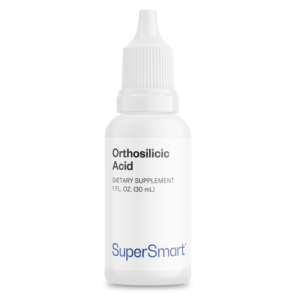 Supersmart - Orthosilic Acid (Advanced Formula) - 실리콘 보충 - MSM, Choline, Carnitine, Boron, Minerals | Non-GMO 및 글루텐 무료 - 30 ml