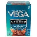 Vega Organic All-in-One Vegan Protein Powder, Chocolate - Superfood Ingredients, 면역 지원을위한 비타민, 여성 및 남성용 완두 단백질, 14.7 oz (패키지 May Vary)