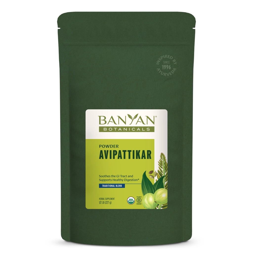 Banyan Botanicals Avipattikar Powder – Ginger, Cardamom & Vidanga ­– 건강한 Stomach Acid Balance* – 1⁄2 lb. – 비 GMO Sustainably Sourced Vegan