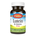 Carlson - Lutein & Greens, 20 mg의 시각 지원 & 눈 기능, 산화 방지제, 60 채식 캡슐