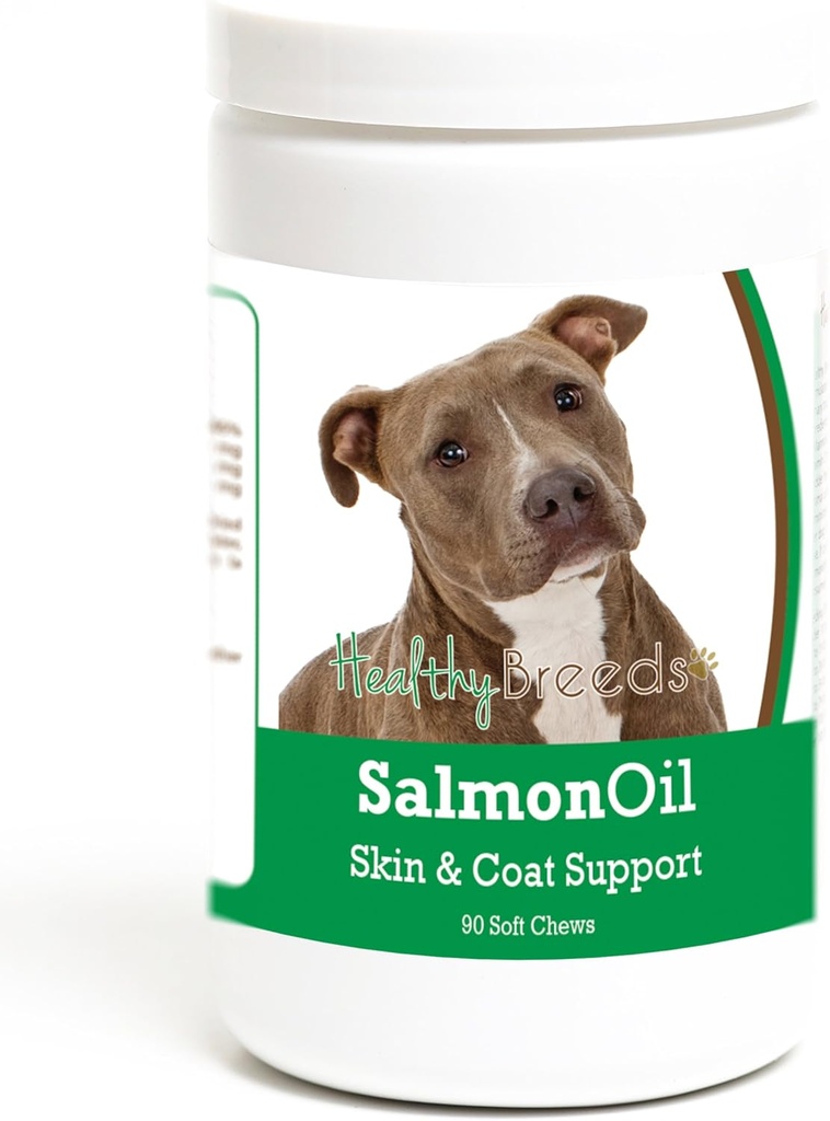 건강한 Breeds Pit Bull Salmon 기름 연약한 Chews 90 조사