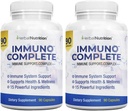 Immuno는 비타민 C, D, 아연, 마그네슘, Elderberry 및 Immune 지원 (2)를 위한 10 더 종합적인 성분을 가진 면역성이 있는 지원 보충교재를 완료합니다