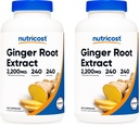 Nutricost 생강 뿌리 추출물 550mg, 240 캡슐 (2 병)