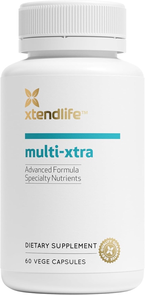 Xtendlife 다 Xtra Multivitamin Immune, 심장 및 에너지 지원 - 40 + Bioavailable 비타민, 무기물, 산화 방지제 & 허브 - 남자를 위해, 여자 & 아이들 - 30 일 공급