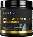 Kaged High Stimulant Pre Workout Powder | 과일 펀치 | 사전 제작 Elite | L-Citrulline | 크레아틴 | 베타 알라닌 | 388mg Caffeine | 니과 산화물 부스터 | 20 인분